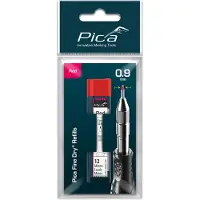 PICA Fine Dry 7031 Navulling Rood - 12 Staafjes (Blister)