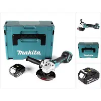 Makita DGA 511 T1J accu haakse slijper 18V 125mm borstelloos + 1x oplaadbare accu 5.0Ah + Makpac - zonder lader