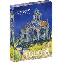 Enjoy Vincent Van Gogh: The Church in Auvers-sur-Oise Puzzel 1000 Stukjes