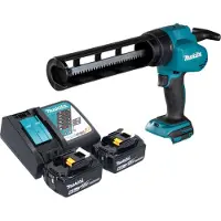 Makita DCG 180 RG accucartridgepistool 18 V + 2x accu 6,0 Ah + oplader