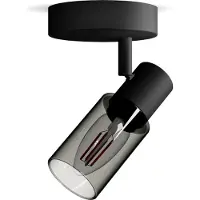 Philips Opbouwspot Palms - Zwart - 10cm - E14