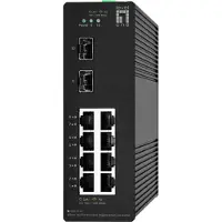 LevelOne Slimme industriële switch - - Hilbert - 10 Gigabit-poorten - 8 RJ45 - 2 SFP