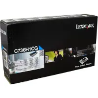 Lexmark C736H1CG Toner Cyaan Hoge capaciteit
