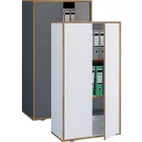 VCM Houten kantoorkast Dossierkast Kantoormeubilair Kast Salia 3-voudig breedte 60 cm Draaideuren