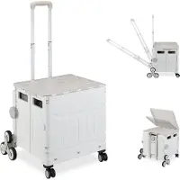 Relaxdays Hulp bij het winkelen, Carrello spesa, Grijs