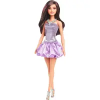 Mattel Fashionista Pop in Sequined Purple Dress.