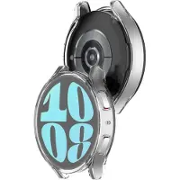 Strap-it TPU case - geschikt voor Samsung Galaxy Watch 6 40mm - bescherming hoesje voor Galaxy Watch 6 40mm smartwatch - transparant