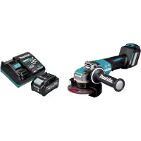 Makita GA 044 GM101 Accu haakse slijper 40 V max. 125 mm X-LOCK Brushless + 1x oplaadbare accu 4.0 Ah + lader