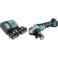 Makita DGA 520 SFX1 accu haakse slijper 18 V 125 mm X-LOCK Brushless + 2x accu 3.0 Ah + lader