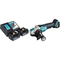 Makita DGA 520 RTX1 accu haakse slijper 18 V 125 mm X-LOCK Brushless + 2x accu 5.0 Ah + lader