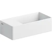 Clou New Flush 3, met afvoerpl., aluite, voorbew. kraangat links.