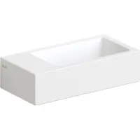 Clou Flush 3 fontein 36cm, zonder kraangat links, mat wit ker.