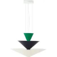 &tradition Gio LN15 hanglamp Ø92 cm Signal green-deep blue-ecru