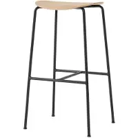 &tradition Pavilion AV38 barkruk 79 cm Black-lacquered oak