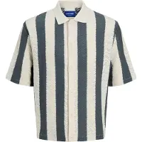 Jack & Jones Overhemd 'JORTyler' petrol / offwhite
