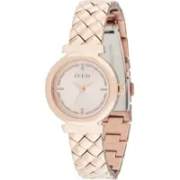 GUESS Analoog horloge 'MINI RUMOUR' goud / zilver / wit