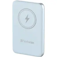 Verbatim Powerbank - - Opladen en gaan - 10000 mAh - Draadloos - Blauw