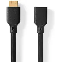 Nedis Hdmi-kabel - Hdmi Mannelijk Naar Hdmi Vrouwelijk - 2m - Zwart