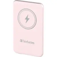 Verbatim 32243 Charge'n'Go Magnetische Draadloze Powerbank 5000 mAh, roze