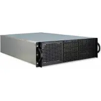 Inter-Tech IPC 3U-30255 rack-montage behuizing voor SSI EEB moederbord zonder voeding en met 2 USB 2.0 poorten