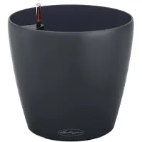 Lechuza CLASSICO Color 18 - Plantenbak - met bewateringssysteem - ALL-IN-ONE set met LECHUZA-PON - leisteengrijs