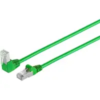 S-Conn S/FTP CAT6 Gigabit netwerkkabel haaks/recht / groen - 15 meter