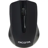 Dicota Draadloze Muis Zwart – 1000 DPI Optische Sensor – USB Plug & Play – Geschikt voor Links- en Rechtshandigen