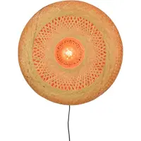 Good&Mojo Bamboe LED Wandlamp Palawan | 1X E27 Max 60W | Natural/Black