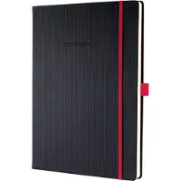 Sigel notitieboek - Conceptum RED Edition - A4 - zwart - hardcover - ruit - 194 pagina's - 80 grams papier - SI-CO660