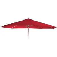 MCW Vervangende hoes voor parasol Florida, parasolhoes Vervangende hoes, Ø 3,5 m Polyester 8 baleinen ~ bordeauxrood
