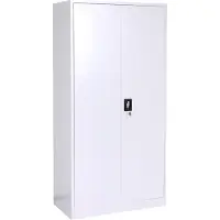 MCW Archiefkast -L60, stalen multifunctionele kast, locker kledingstang afsluitbaar, metaal 185x90x45cm, grijs