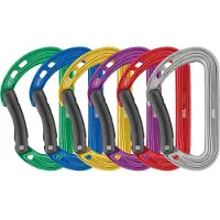 Petzl - Karabiners - Pack 6 Spirit Courbe voor Unisex - Geel