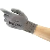Ansell Mechanische bescherming HyFlex 48-102 Werkhandschoenen PU (Polyurethaan) Grijs Maat 9 12 Paar à 2 Handschoenen