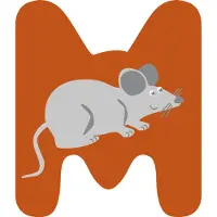 Small Foot Houten Dieren Kinderletter M