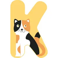 Small Foot Houten Dieren Kinderletter K