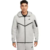 Nike Sweatvest 'Tech Fleece' donkergrijs / grijs gemêleerd / zwart