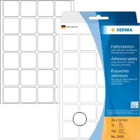 Herma Etiketten 2460 Klevend Wit 24 x 24 mm 32 Vellen à 24 Etiketten