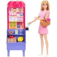 Barbie en Teresa Recept voor Vriendschap Kruidenierskraam - Barbiepop en Speelset
