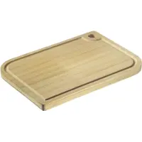 Westmark Snijplank – houten snijplank met sapgroef voor het gemakkelijk snijden van voedsel – bamboe, 40 x 29cm