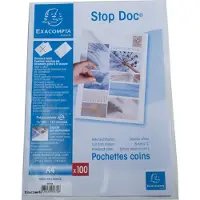 Exacompta STOP DOC L-map A4 Transparant PP (Polypropeen) 110 micron 100 Stuks