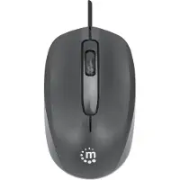 Manhattan 190190 Comfort II Optische USB-Maus schwarz