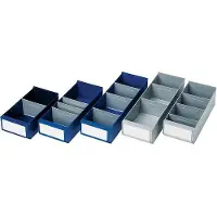 LA-KA-PE Stellingbak | L400xB160xH100/112mm | blauw PK | 15 stuks - MB 400-160 BLAU MB 400-160 BLAU