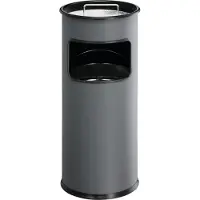 Durable Combi-asbak | d.260xH620mm antraciet | staalplaat | 1 stuk - 333058 333058