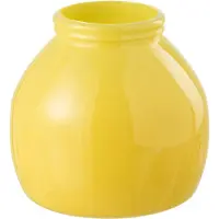 J-Line Vase glass yellow small