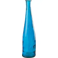 J-Line Vaas viooltje glas blauw small