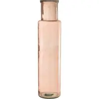 Jline Vaas cilinder glas licht roze large