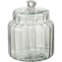 Jline Voorraadpot elia glas transparant small