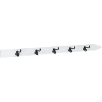 Jline Kapstok ski 5 haken hout wit