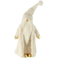 J-Line Kabouter lang jas textiel creme/goud large