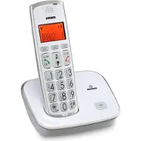 Brondi Bravo Gold, DECT-telefoon, Draadloze headset, Luidsprekerfunctie, 20 tonen, Identificatie van het nummer, Wit